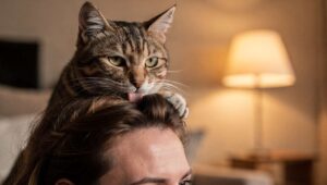 Dlaczego kot liże ci głowę? Zoolog wyjaśnia ten zaskakujący rytuał