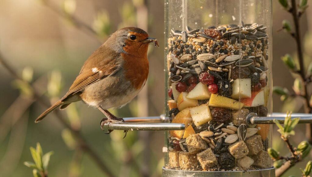 Rudzik w marcu: jakie pokarm najlepiej zostawić w karmniku według ekspertów PTOP
