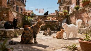 Kolonijne życie kotów: badacze odkryli ukrytą sieć społeczną w miejskich podwórkach