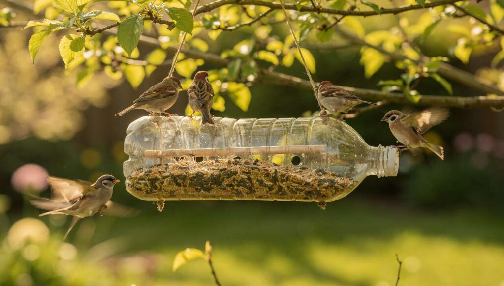 Jak zrobić karmnik z plastikowej butelki: prosty sposób na pomoc ptakom wiosną