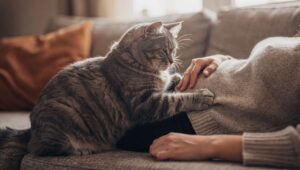 Kot ugniata brzuch właściciela: weterynarz wyjaśnia, czy to powód do niepokoju