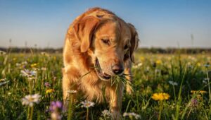 Pies je trawę wiosną: weterynarz wymienia 4 przyczyny i mówi, kiedy się martwić