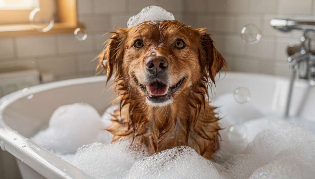 Pierwsze kąpiele psów po zimie: groomer z Łodzi wymienia 3 błędy, które niszczą sierść