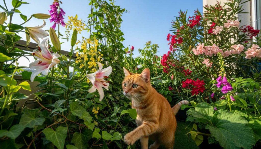 10 roślin balkonowych trujących dla kotów, które Polacy sadzą najczęściej w kwietniu