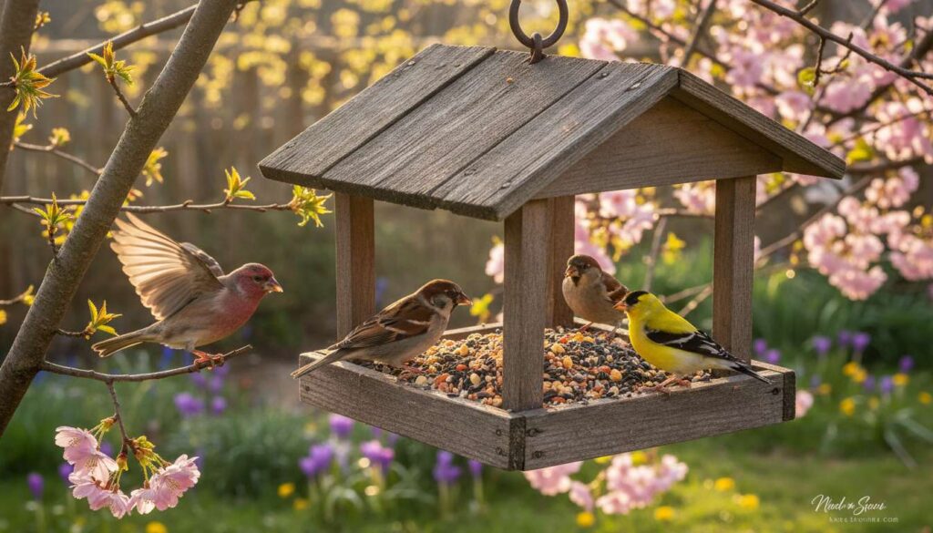 Kwiecień 2026 w karmniku: PTOP publikuje nową listę pokarmów dla ptaków w sezonie lęgowym