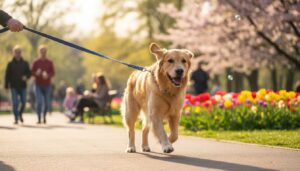Pies ciągnie na smyczy wiosną bardziej niż zimą, trener z Warszawy podaje powód i rozwiązanie