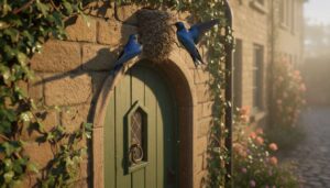 Jaskółki budują gniazdo nad twoimi drzwiami? Prawo zabrania jego usunięcia pod karą do 5000 zł