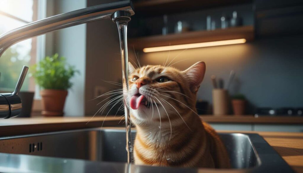 Kot pije wodę z kranu zamiast z miski: weterynarz z Katowic tłumaczy, czy to norma