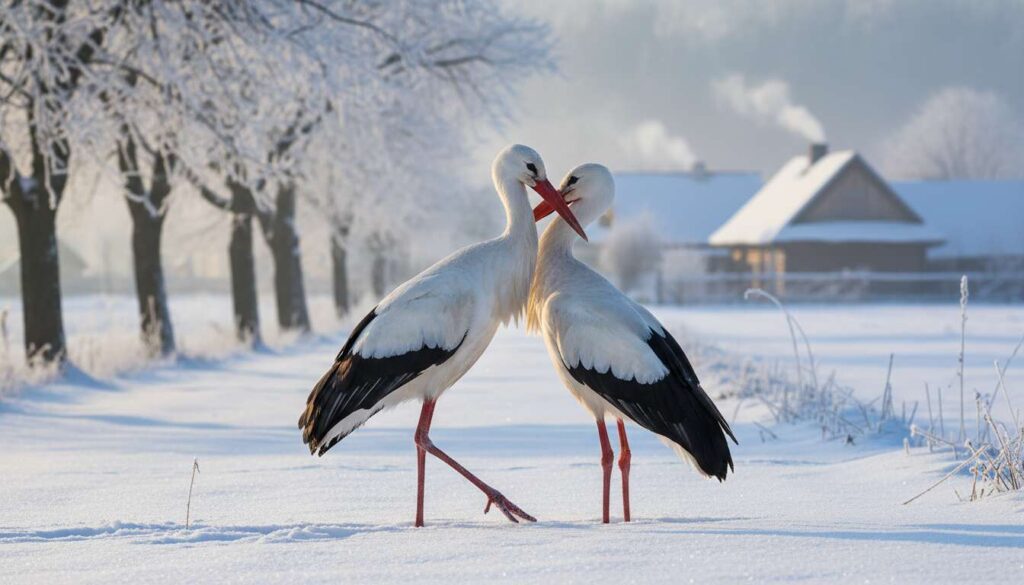 Bocian biały zmienia nawyki: eksperci z PTOP tłumaczą, dlaczego coraz więcej par zostaje na zimę w Polsce