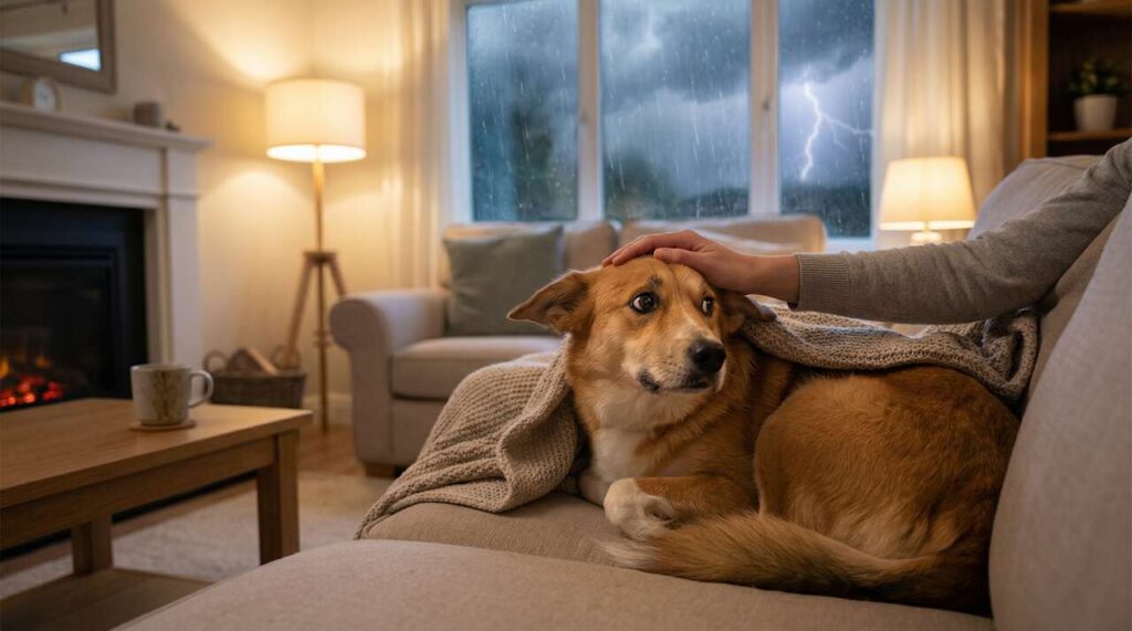 Pies boi się burzy: weterynarz z Łodzi podaje 3 metody, które działają w ciągu 15 minut