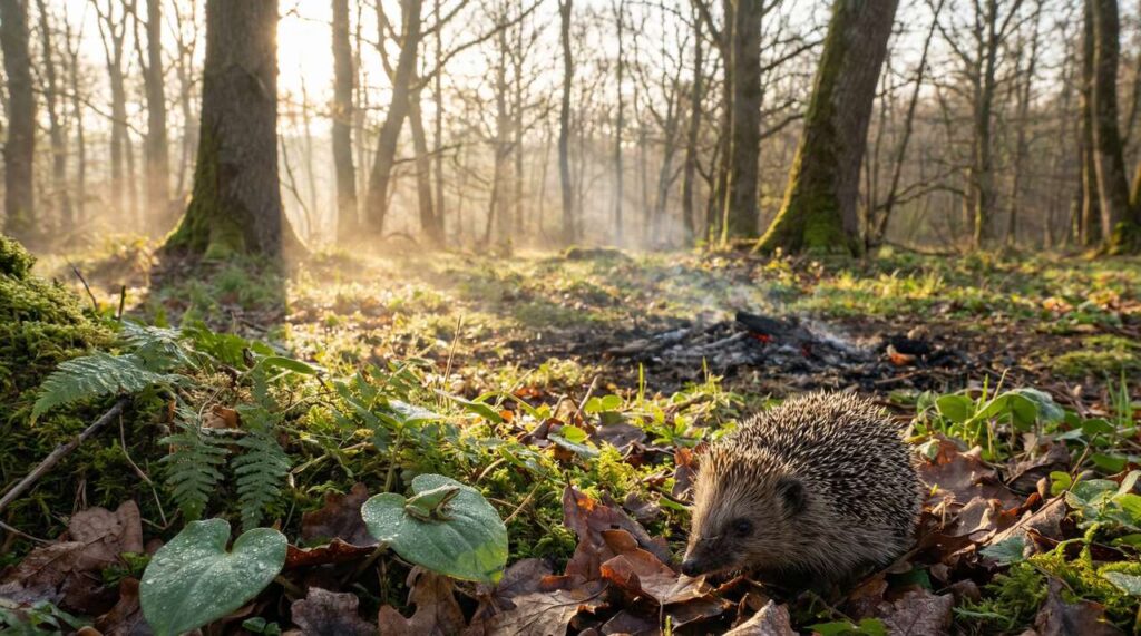 Lasy Państwowe ostrzegają: wypalanie traw w marcu zabija tysiące jeży i płazów