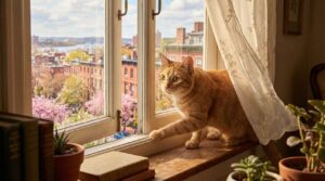 Kot domowy kontra otwarte okno w kwietniu: weterynarz przypomina o syndromie wieżowca i podaje 3 zasady