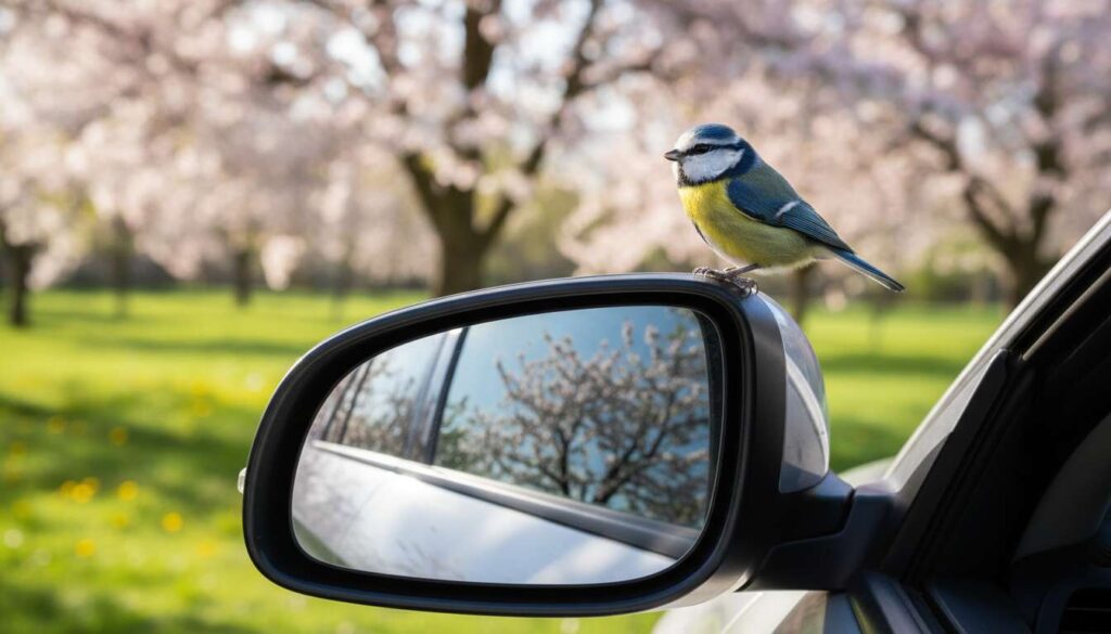 Dlaczego sikory atakują lusterka samochodowe wiosną? Ornitolodzy z UJ wyjaśniają zjawisko