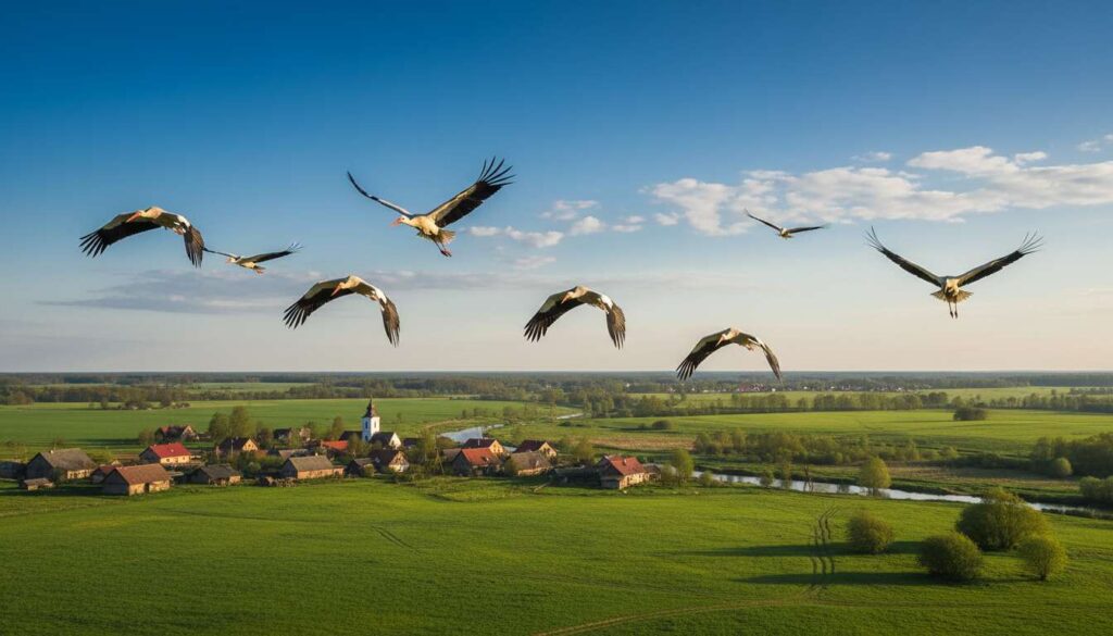 Bociany wracają do Podlasia rekordowo wcześnie, eksperci z PTOP podają datę pierwszych lęgów w 2026 roku