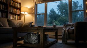 Dlaczego koty chowają się przed burzą? Behawiorystka z Łodzi wyjaśnia mechanizm i podaje sposób na uspokojenie