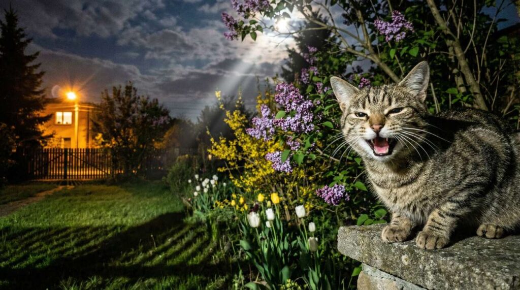 Kot miauczy w nocy głośniej wiosną: weterynarz z Katowic wyjaśnia hormonalny mechanizm tego zachowania
