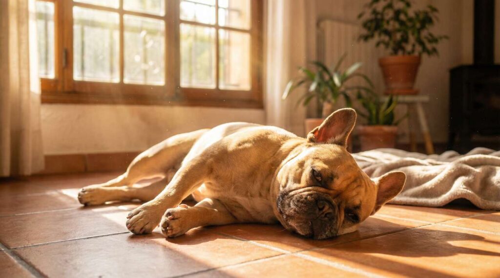 Buldog francuski a wiosenne upały: weterynarz z Poznania wymienia temperaturę, powyżej której nie wolno wychodzić