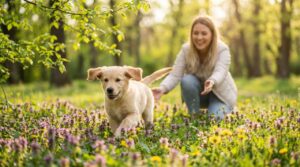 Pierwsze spacery szczeniaka wiosną: trener z Łodzi wymienia 5 błędów, które popełnia 80% właścicieli